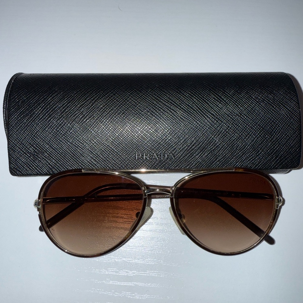 Prada Brown Sunglasses with Black Case